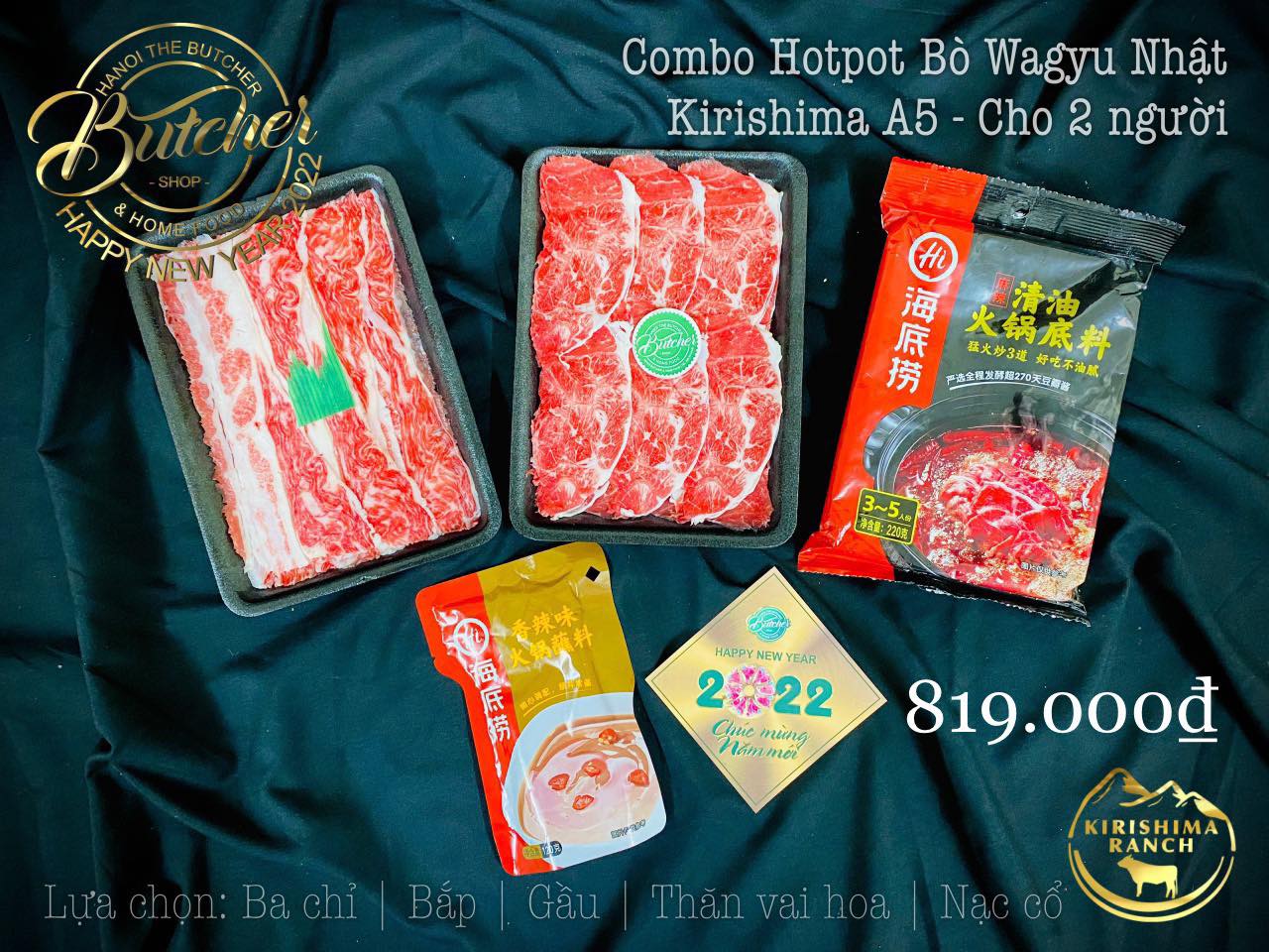 Combo Hotpot Wagyu Nhật A5 - 2 Người