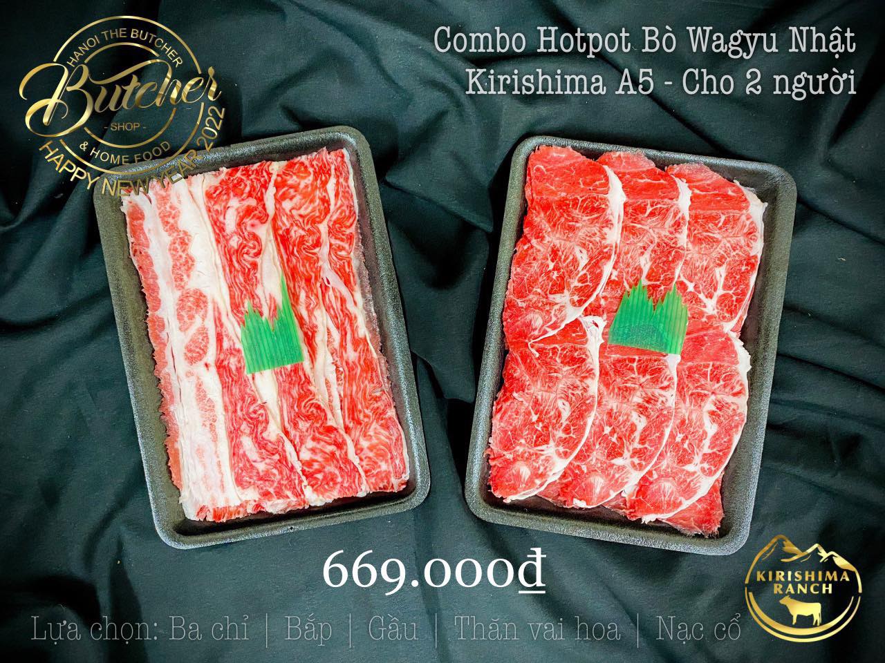 Combo Hotpot Wagyu Nhật A5 - 2 Người