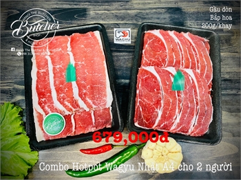 Combo Hotpot Wagyu Nhật A4 - 2 người